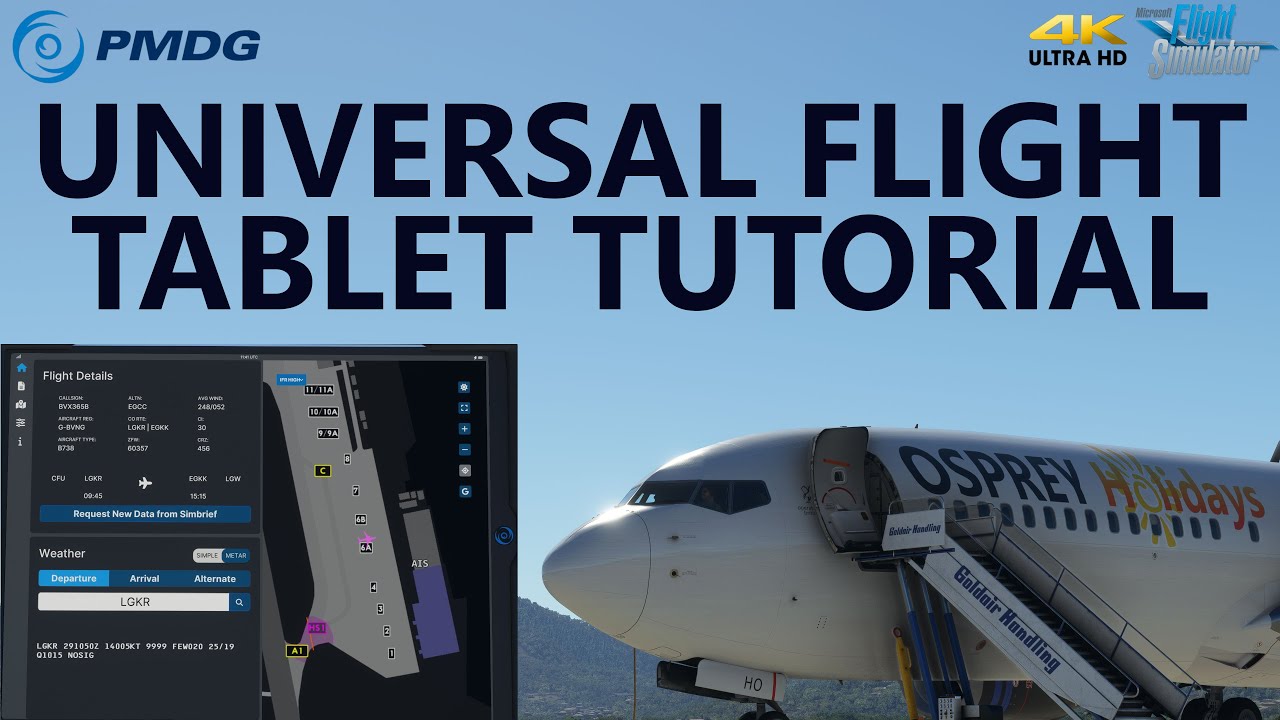 Учебное пособие по универсальному лётному планшету PMDG | Microsoft Flight Simulator [4K]