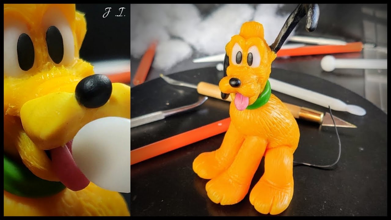 PASO A PASO | Como hacer a PLUTO en [PORCELANA FRIA PLASTILINA] MICKEY MOUSE