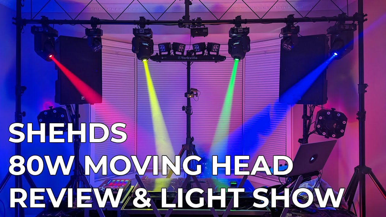 Best Budget DJ Light? | SHEHDS 80W Moving Head Unboxing & Review