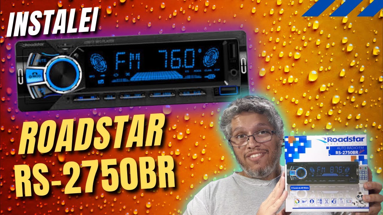 Eu instalei o Roadstar! Som Automotivo Roadstar Bluetooth RS2750BR