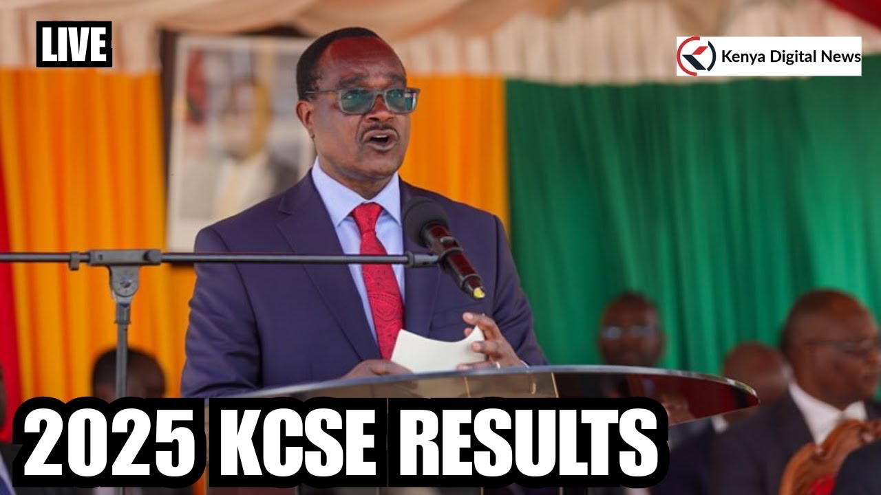 KCSE 2025 RESULTS LIVE: CS Julius Ogamba Releasing the Results in Eldoret, Uasin Gishu County