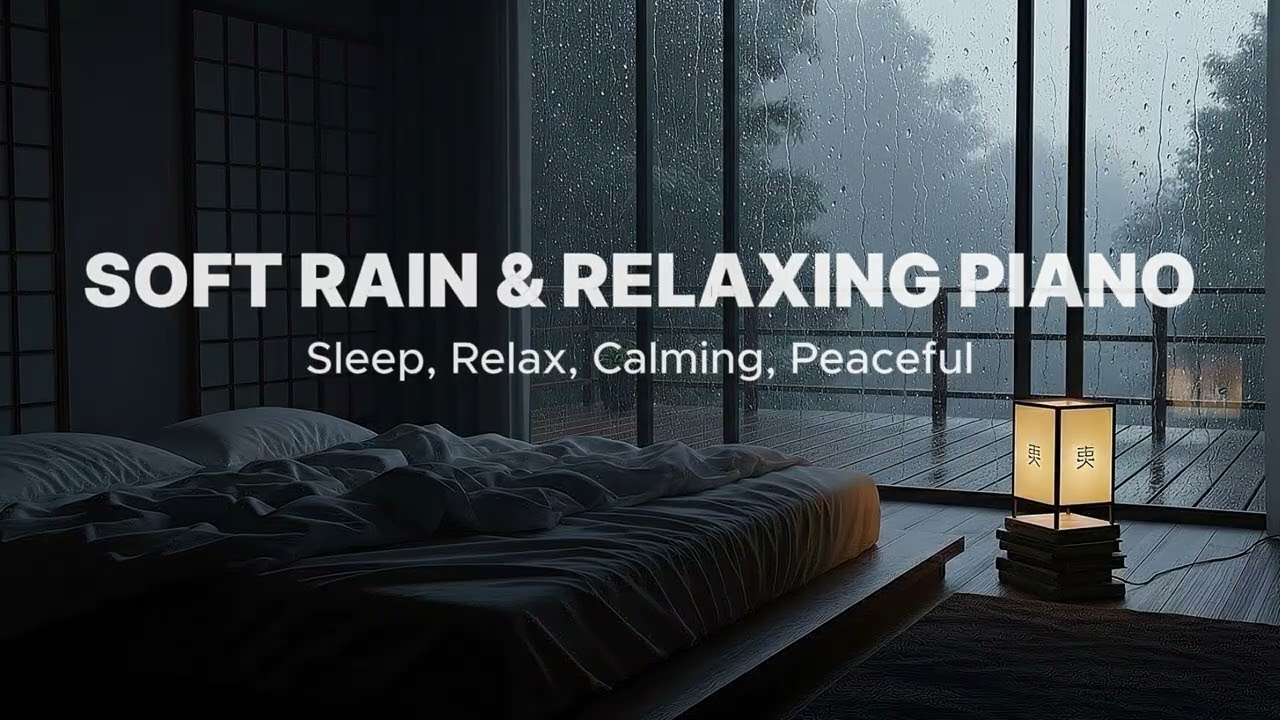 Rain Sounds with Peaceful Piano – Relaxing Music to Calm the Mind and Fall Asleep Faster