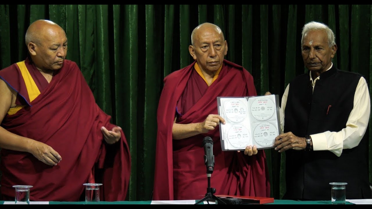 Digitised Kangyur DVD and Book Launch program