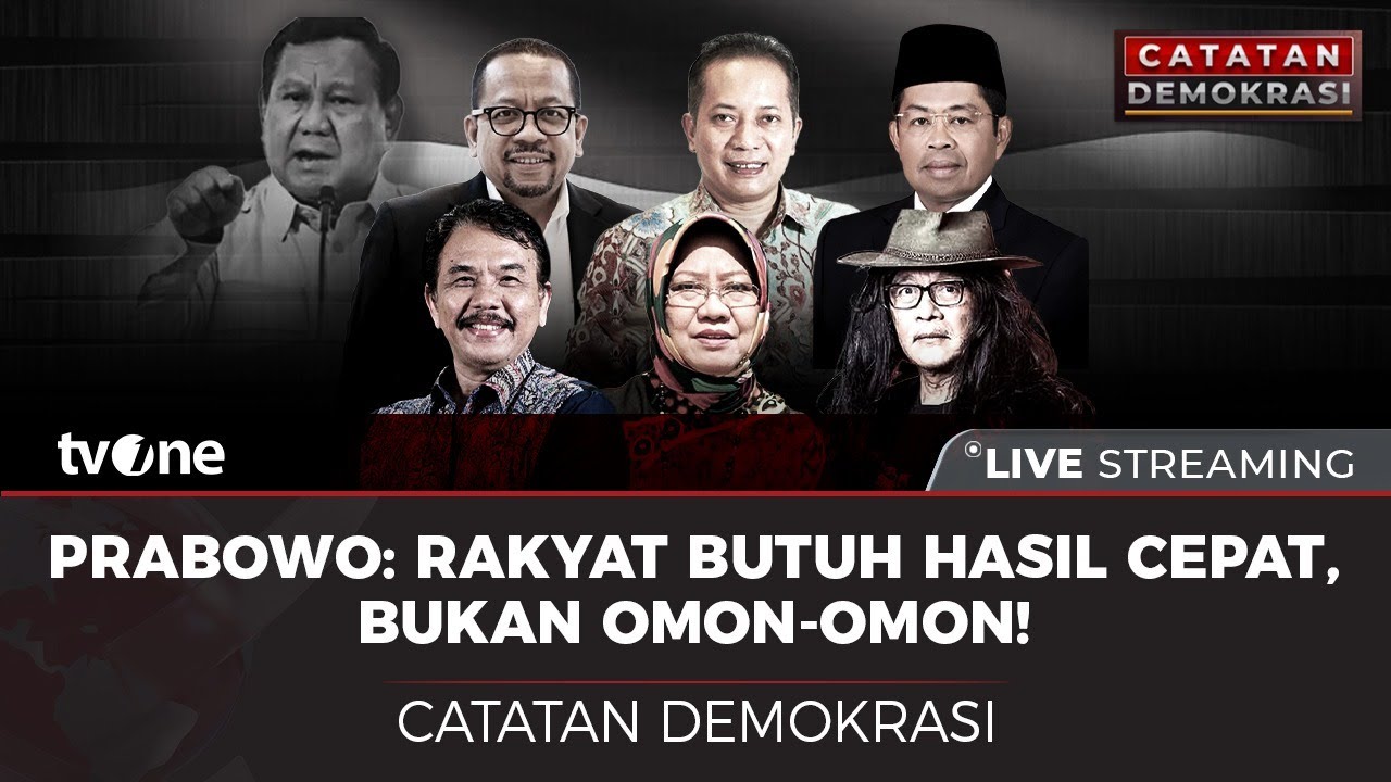 [LIVE] Rakyat Butuh Hasil Cepat, Bukan Omon-Omon! | Catatan Demokrasi tvOne