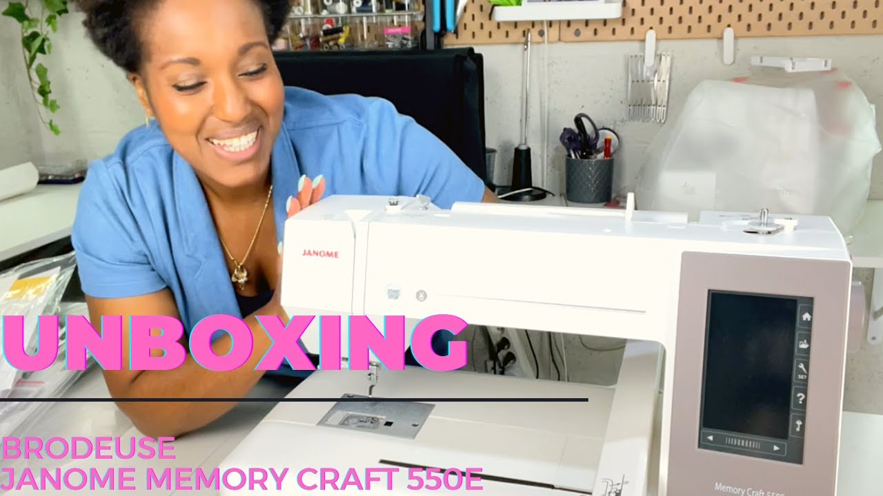 UNBOXING:  BRODEUSE JANOME MEMORYCRAFT 550E