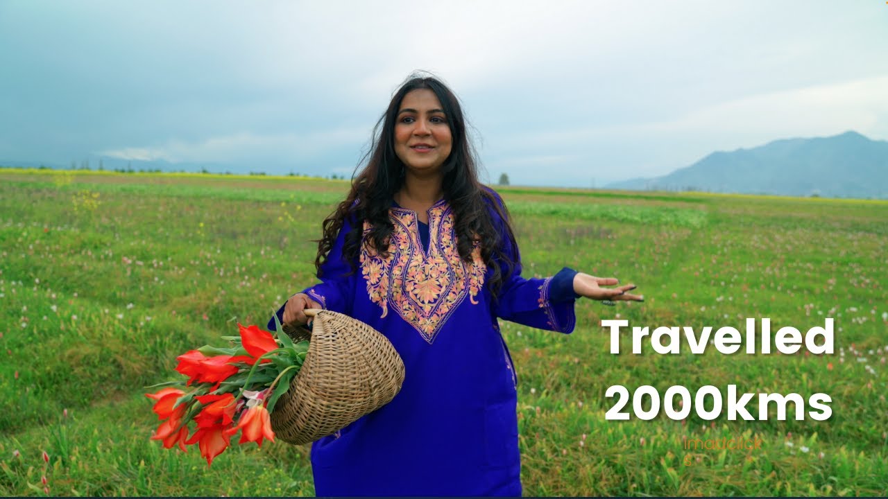 She Travelled 2000Kms Just to get Herself Photographed in #Kashmir | #Pampore |