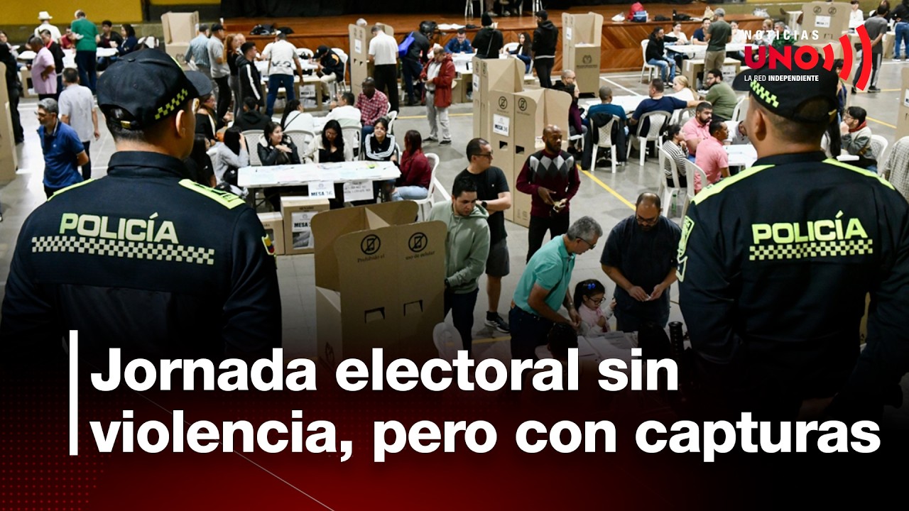 Incidentes y capturas en la jornada electoral: ¿Cómo se desarrolló la votación en Colombia?