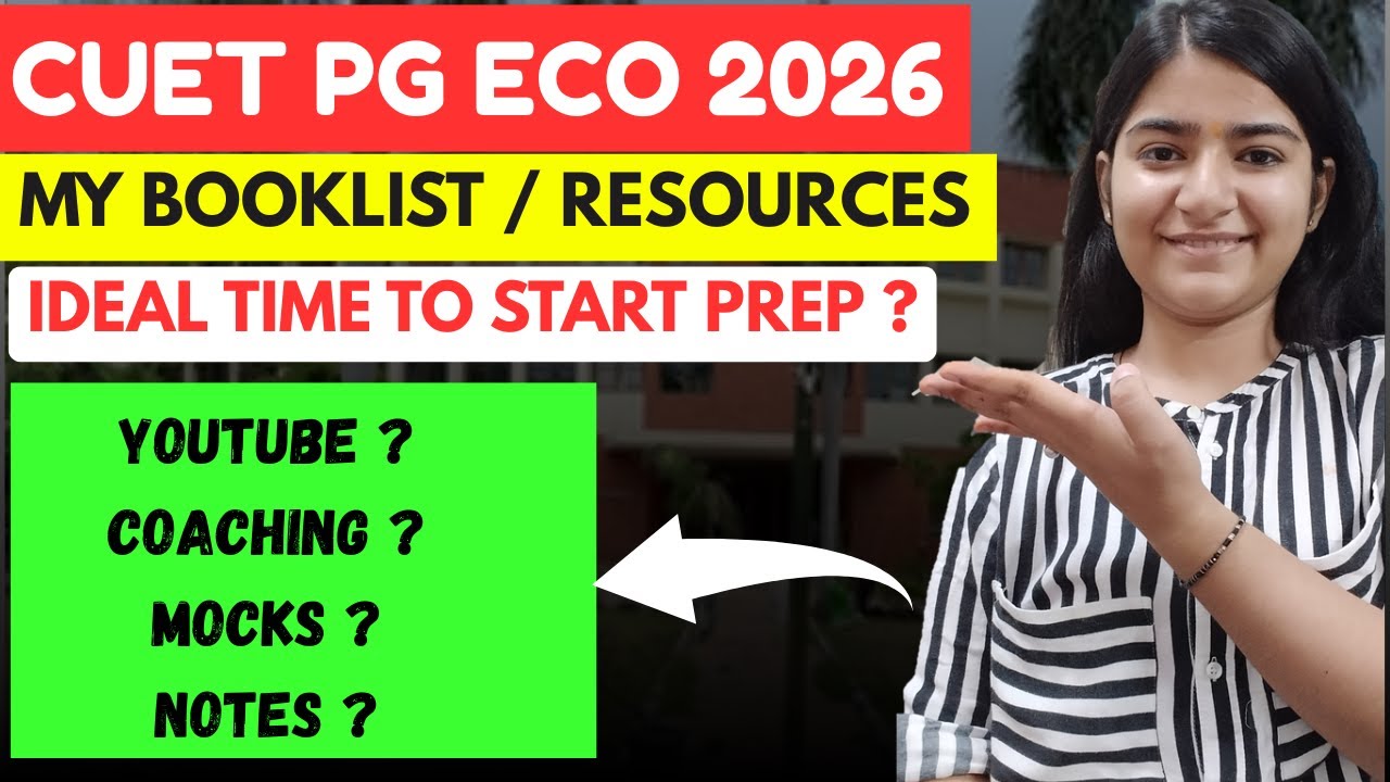 CUET PG ECONOMICS 2026✅My booklist and resources 🎯 Ideal time to start preparation#cuetpg #cuetpgeco