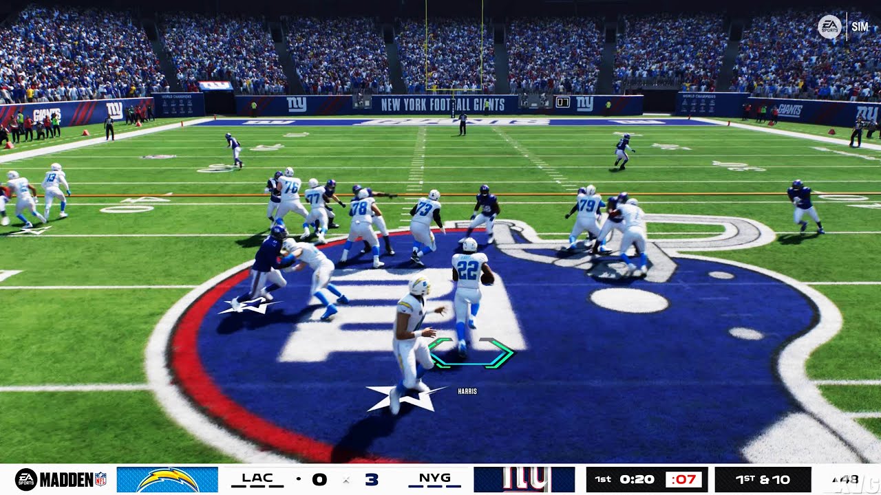 Madden NFL 26 - Los Angeles Chargers vs New York Giants - Gameplay (PS5 UHD) [4K60FPS]