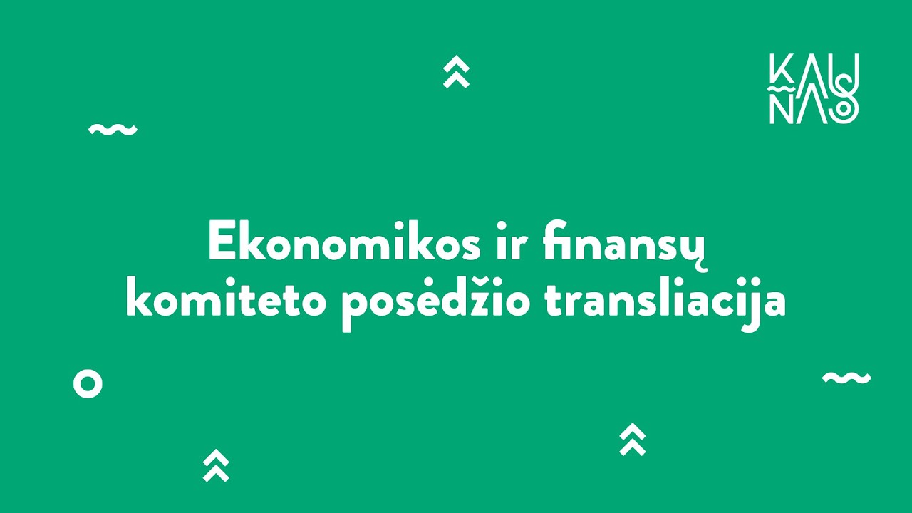 Ekonomikos ir finansų komiteto posėdis