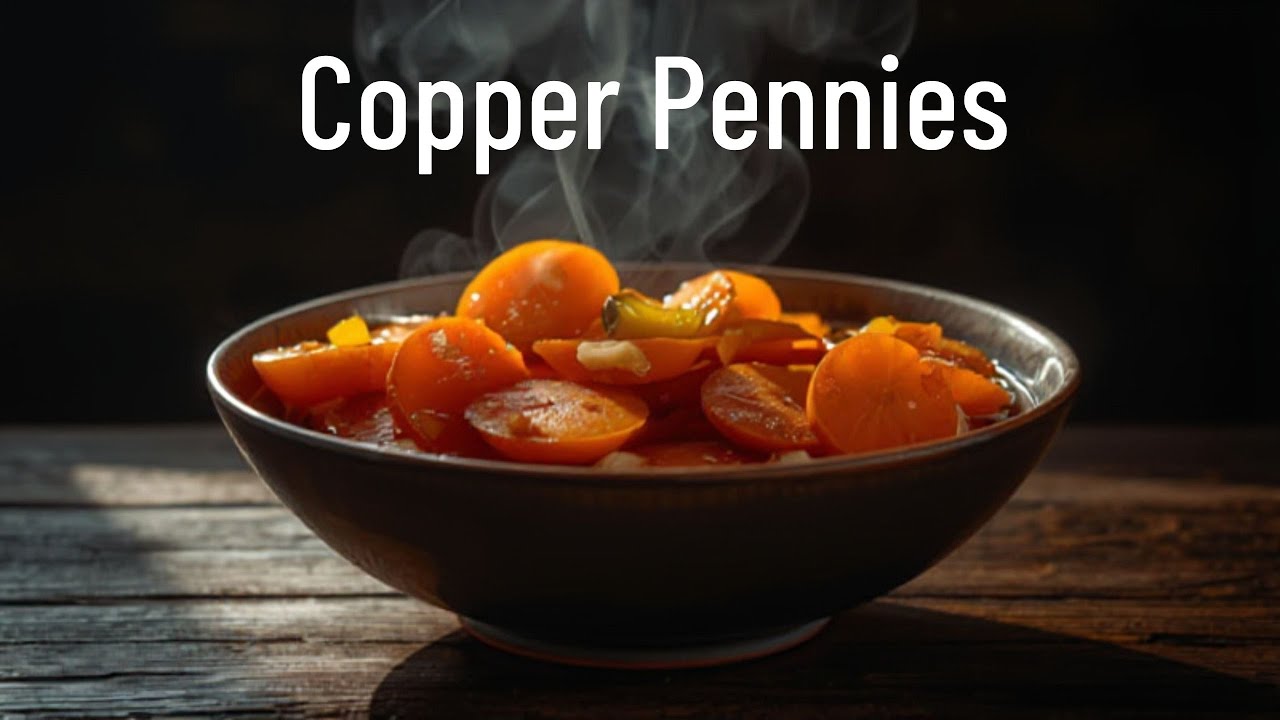 Homemade Copper Pennies - Carrot and Vinegar Salad