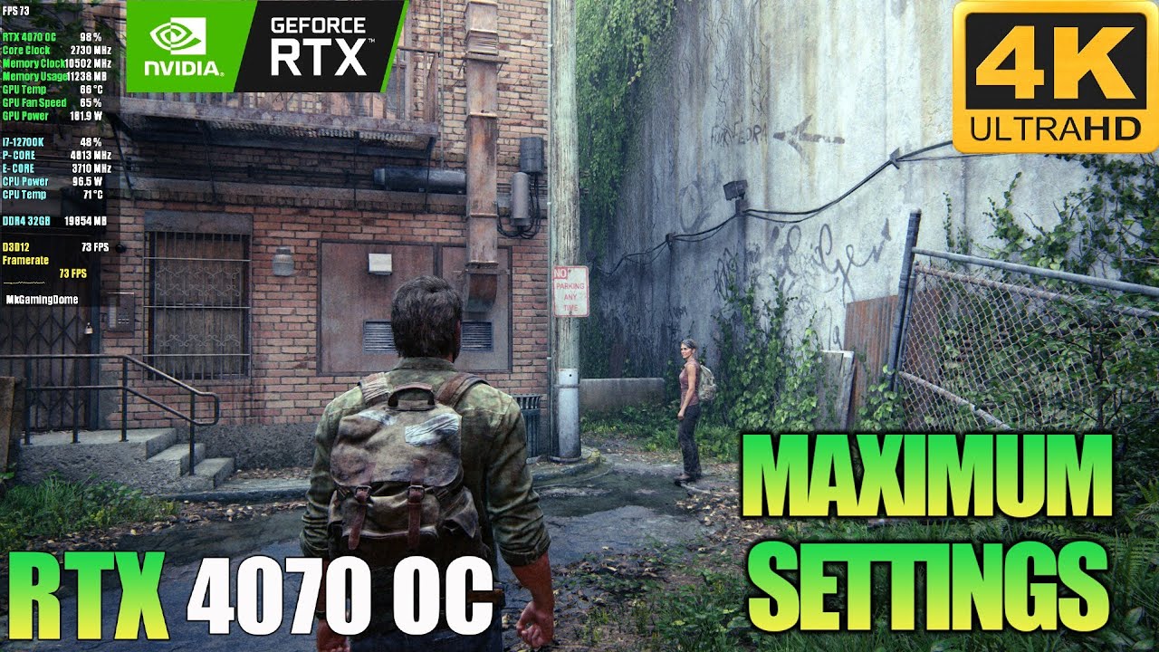 The Last of Us Part I | RTX 4070 | i7-12700K | 4K Ultra Settings