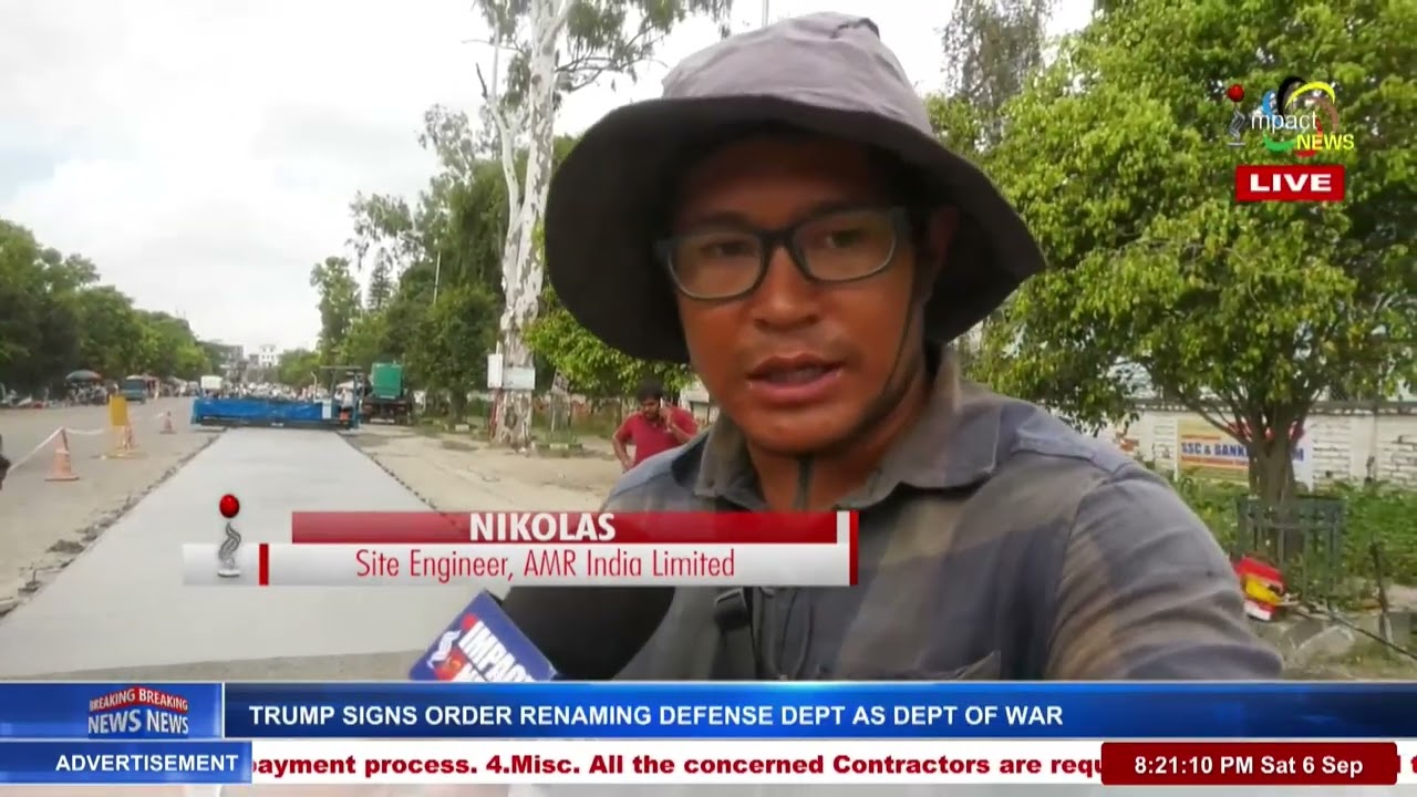 MAPUNG FABA IMPHAL SMART CITY UBA PHANGDRABASU,  WHITE TOPPING GI LAMBI FAOBADI CHATPA PHANG-GADOURI