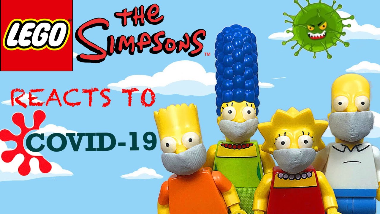 The Simpsons reacts to COVID-19 [Lego Stopmotion Animation] Stay Home Series