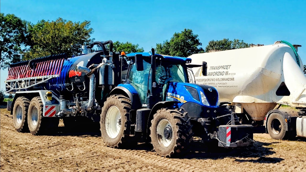 ☆Wożenie Pofermentu z Biogazowni☆New Holland Vs JD?!☆Gr Staszak☆
