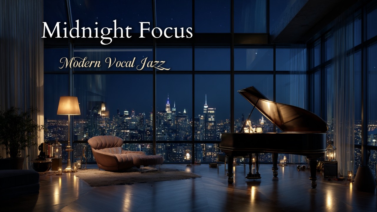Midnight Vocal Jazz 🌙 Deep Focus Lounge for Study, Work & Late Night Drive