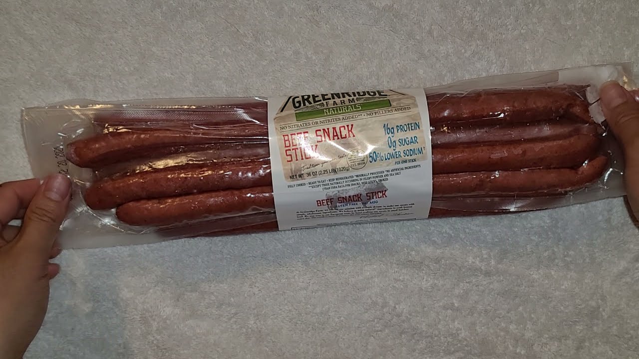 Costco Sale Item Review Greenridge Farm Naturals Beef Snack Stick Taste Test Really Good! My Opinion