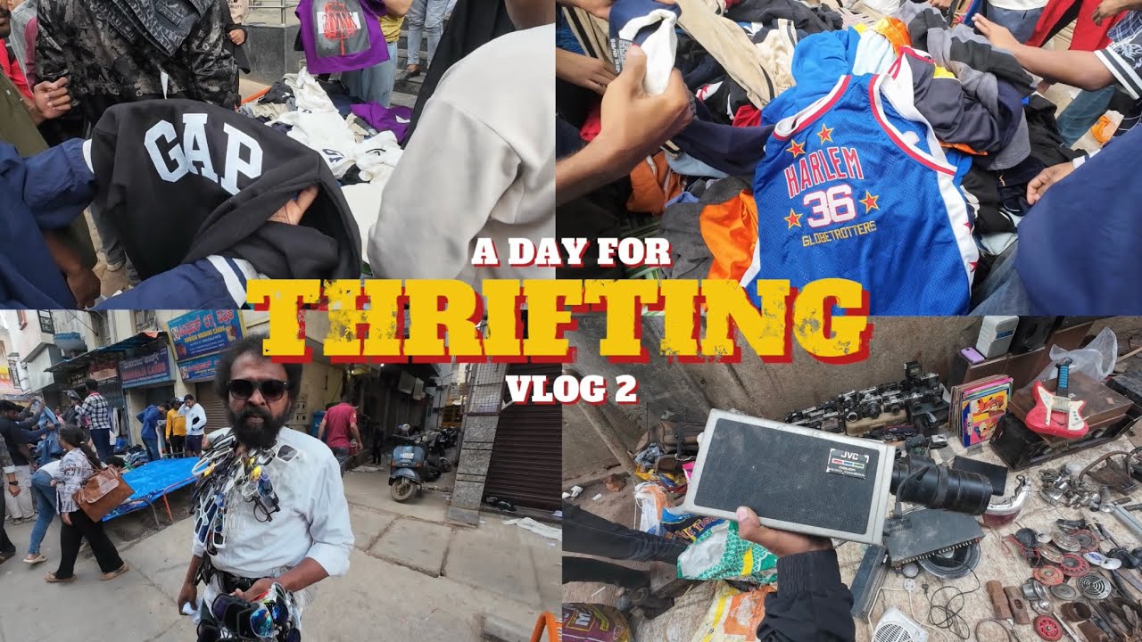 Thrifting in Bangalore | Vlog 2 | Chickpet Market | Jackets | Chor Bazar