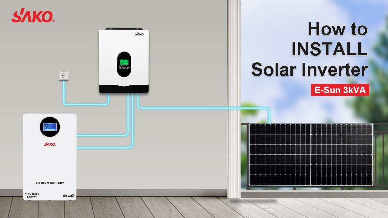 SAKO E-Sun 3kVA Solar Inverter: Full Installation Guide