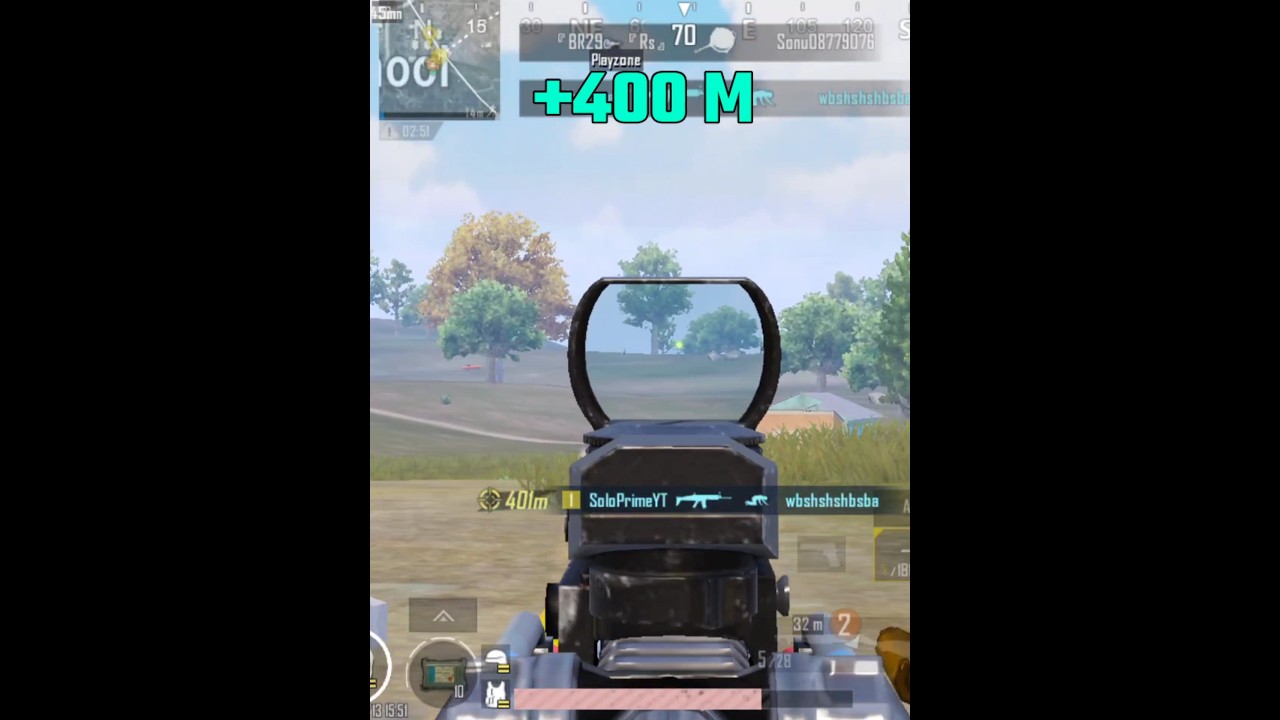 [DAY-46] +400M Scar L spray Then Rush 😱 #soloprime #bgmi75hardchallenge #1vs4 #bgmishorts