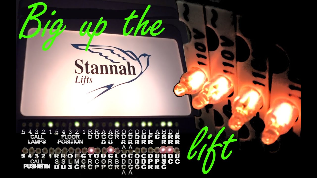 BIG UP THE BASIC STANNAH LIFT - With motor room