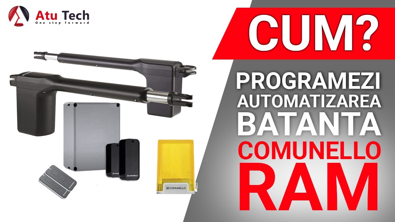 Vezi cum se programeaza gama de automatizari batante Comunello RAM 230V