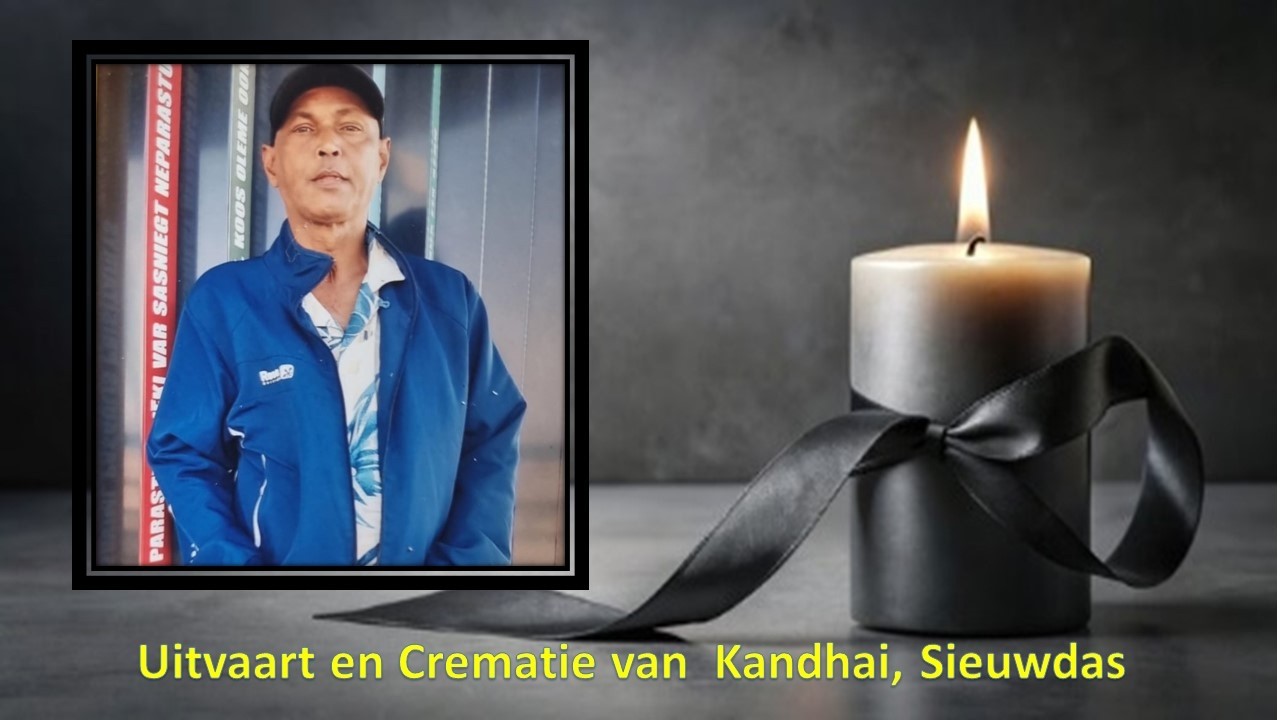 LIVESTREAMING Uitvaartdienst en Crematie van  Kandhai, Sieuwdas