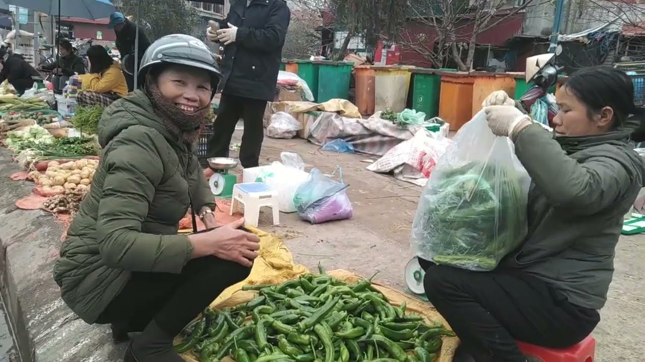 Chợ giếng vuông lạng Sơn trong ngày giáp tết