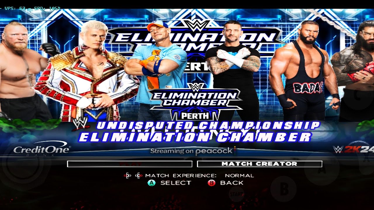Roman Reigns vs Brock Lesnar: THEREVENGE!🔥 | Elimination ChamberPerth 2025 (WWE 2K25)