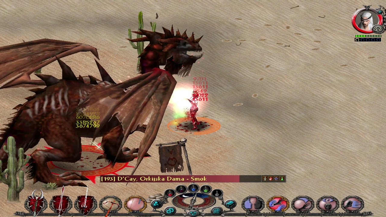 Sacred Veteran Mod - Vampiress 179 lvl vs D'Cay 193 lvl (niob)