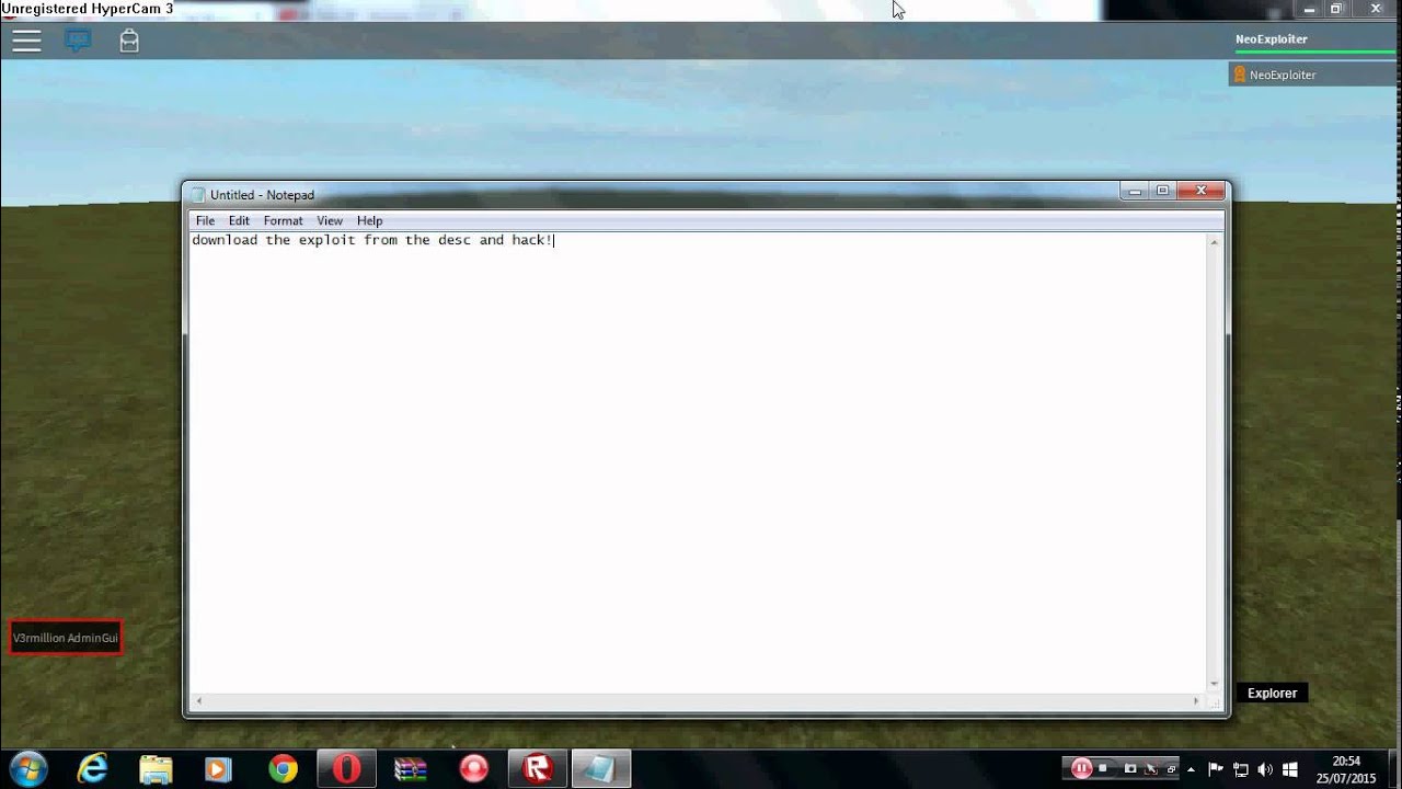 Roblox V3Rmillion Admin gui [Level 7] [Patched Quick]