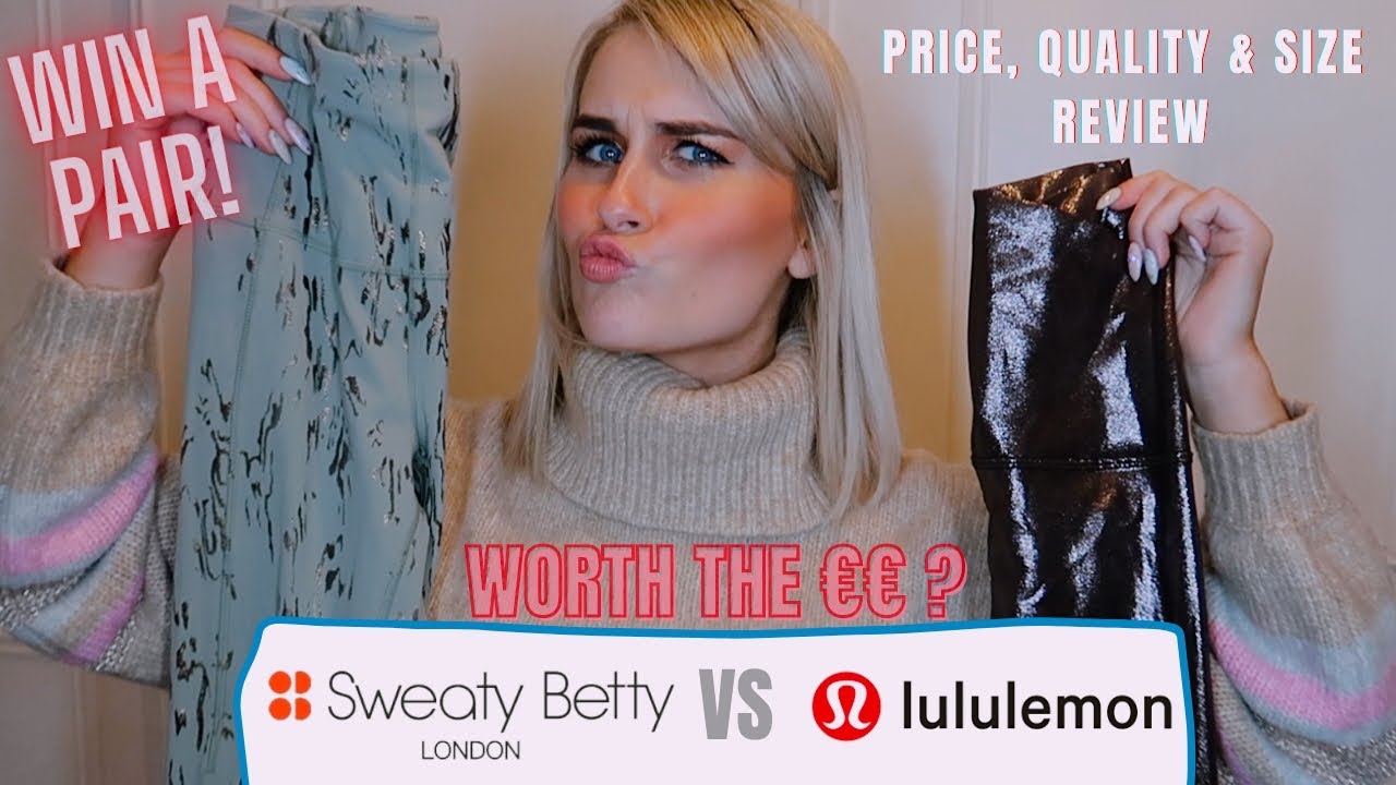 LULULEMON ALIGN VS SWEATY BETTY LEGGINGS | Price, Quality & Size Comparison Review | *WIN A PAIR!*