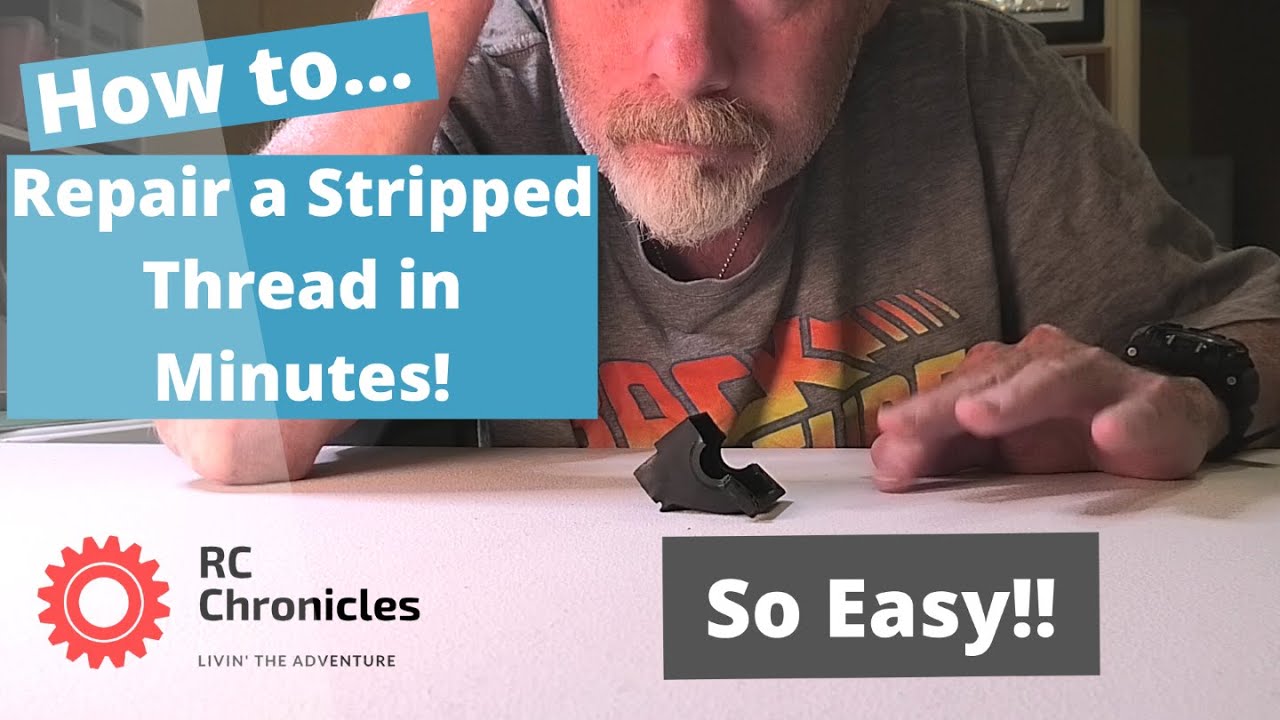 Kyosho Lazer Alpha Restoration Vlog #2. Repairing Stripped Plastic Thread!