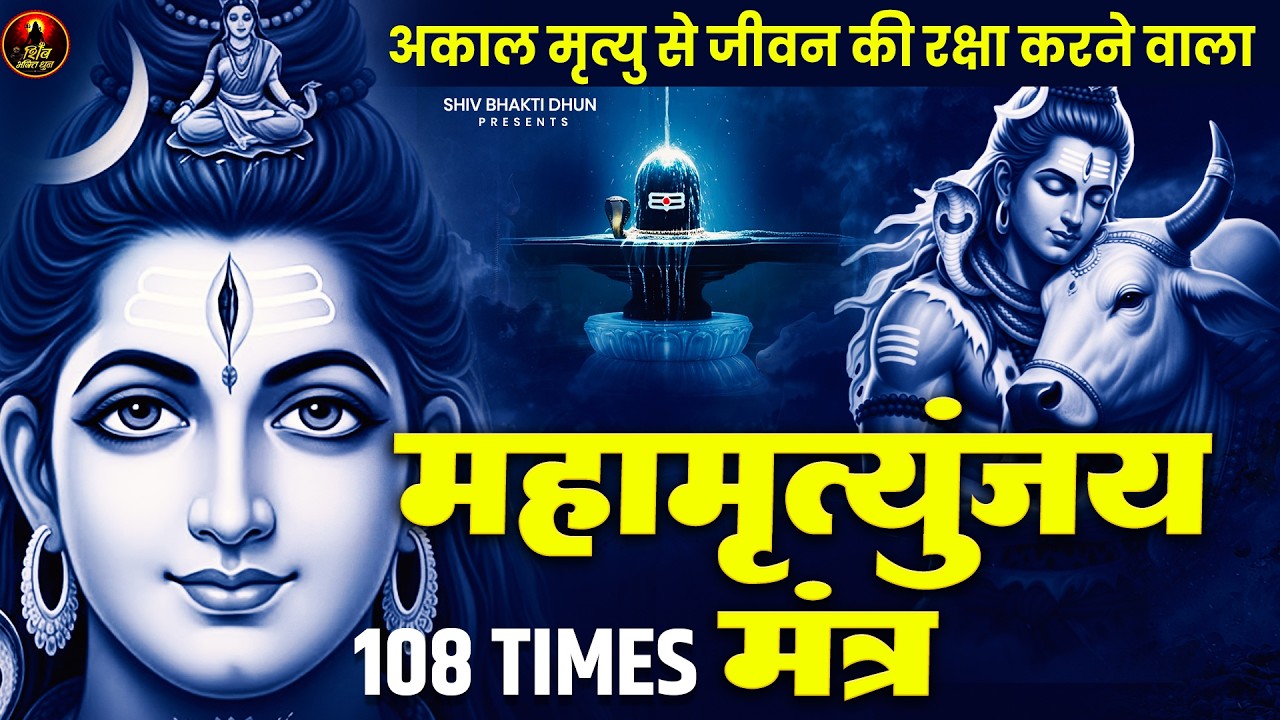 Mahamrityunjay Mantra 108 Times - महामृत्युंजय मंत्र - Mahamrityunjay Mantra with Lyrics #shiva