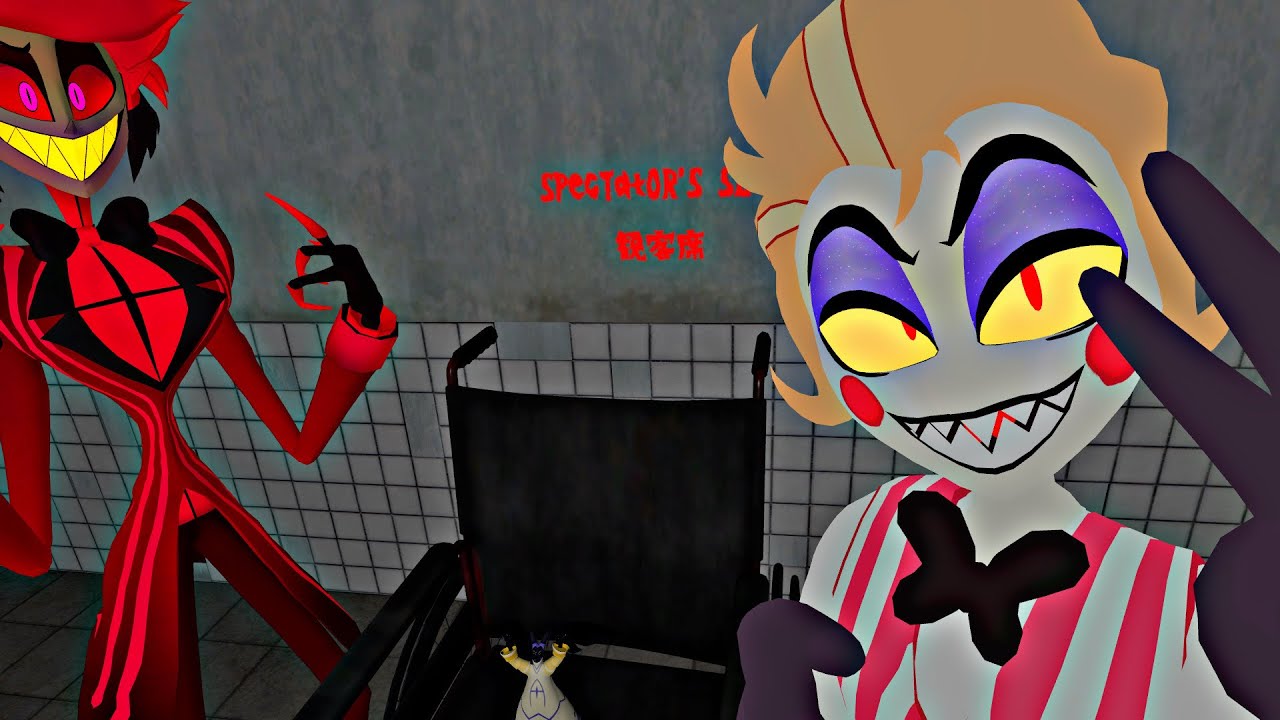 VRCHAT HAZBIN HOTEL - ESCONDE-ESCONDE COM O LÚCIFER, ALASTOR E ADAM! ( ACABOU EM BRIGA DE CASAL )