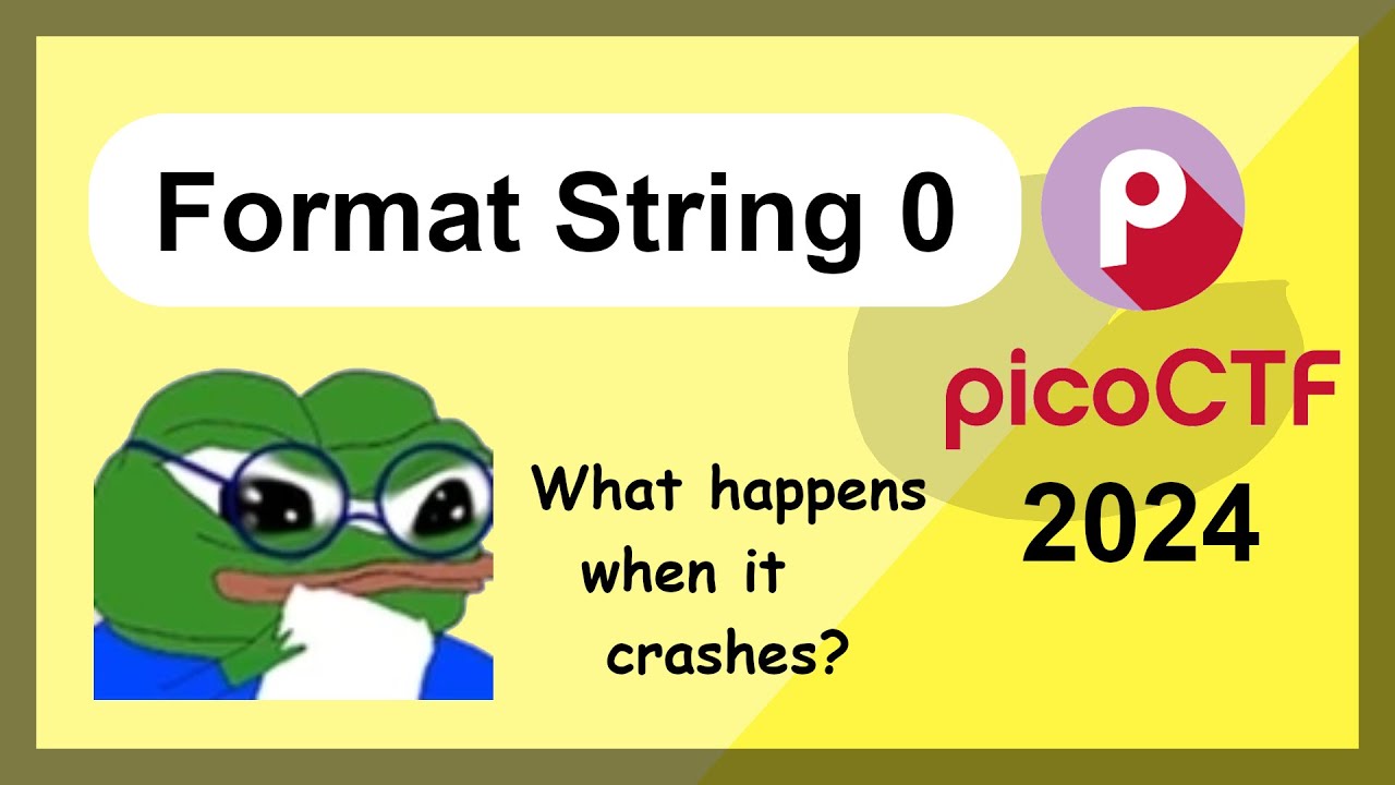 picoCTF 2024 Challenge Series - Beginner's Cybersecurity - Format String 0