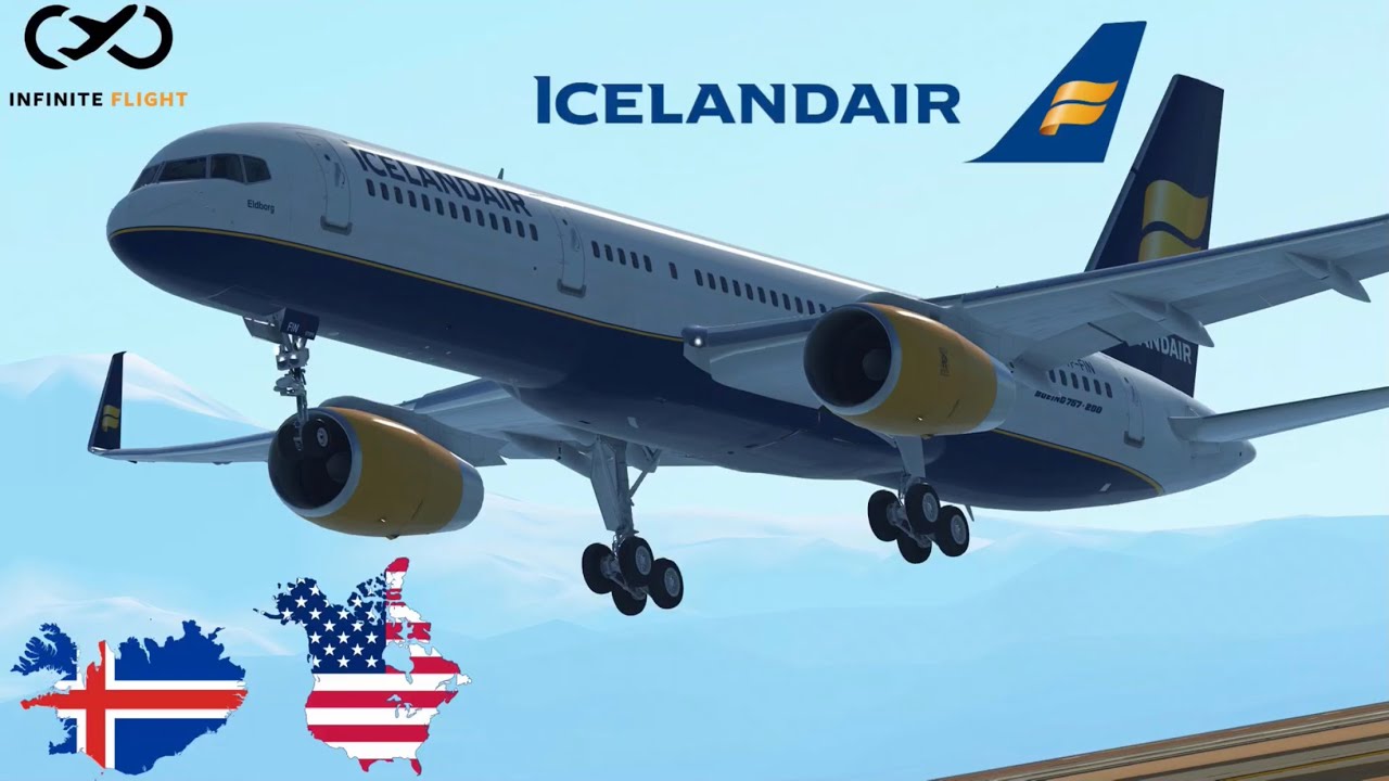 Infinite Flight: Seattle (SEA) to Reykjavík (KEF) | Iceland Air | Boeing 757-200