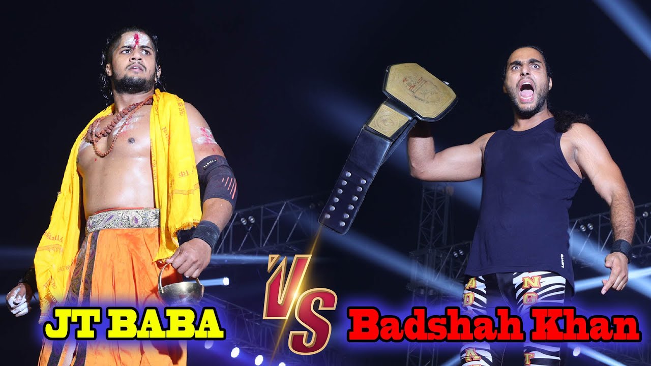 CWE | JT BABA   ( JEETU  CHOUDHARY )  V\S   बादशाह खान ( Intercontinental Championship Match ) 2024