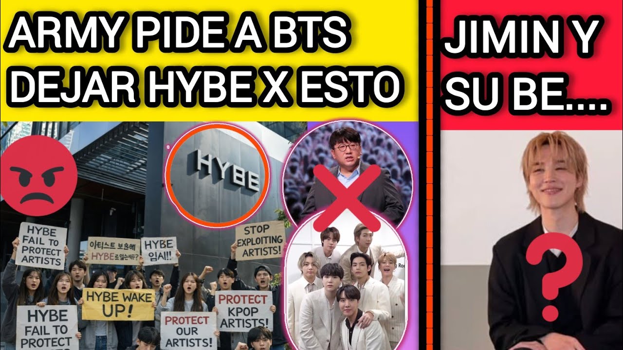 🚨BTS ABANDONA HYBE⁉️ARMY PIDE ESTO HOY😡JIMIN ES 😨 noticiasdebts