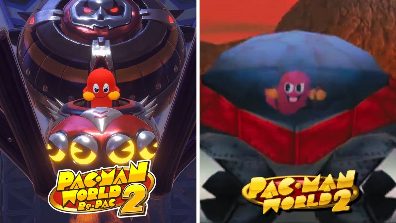 PAC-MAN WORLD 2 Re-PAC - Blinky Boss Comparison (Re-PAC vs Original PS2)