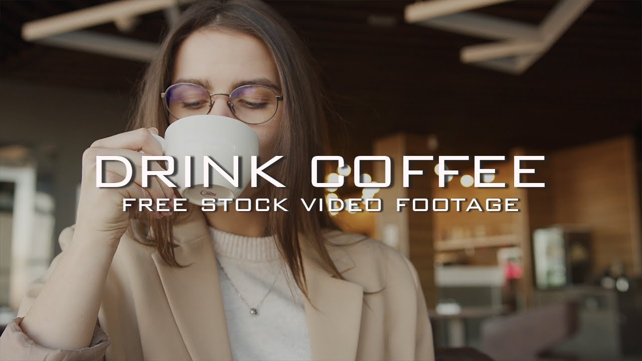 38+ People Drinking Coffee Free Stock Video Footage | Woman & Man Drink Coffee While Looking Phone