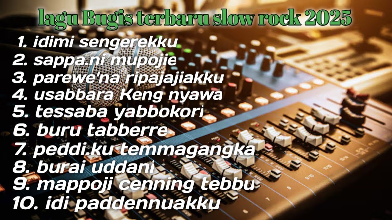 🔰LAGU BUGIS TERBARU 2025 SLOW ROCK paling di cari 