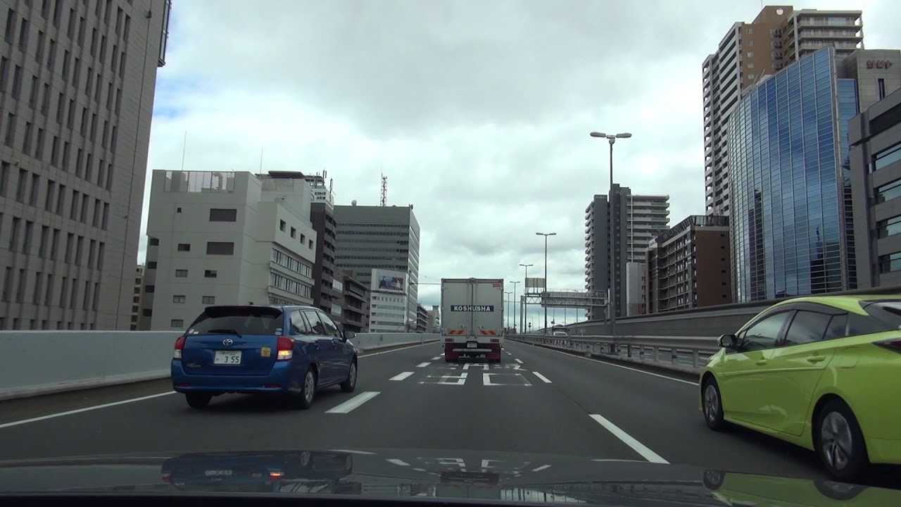 ユニバーサル・スタジオ・ジャパンから東京へ　高速道路　5hours 　2018/05/19