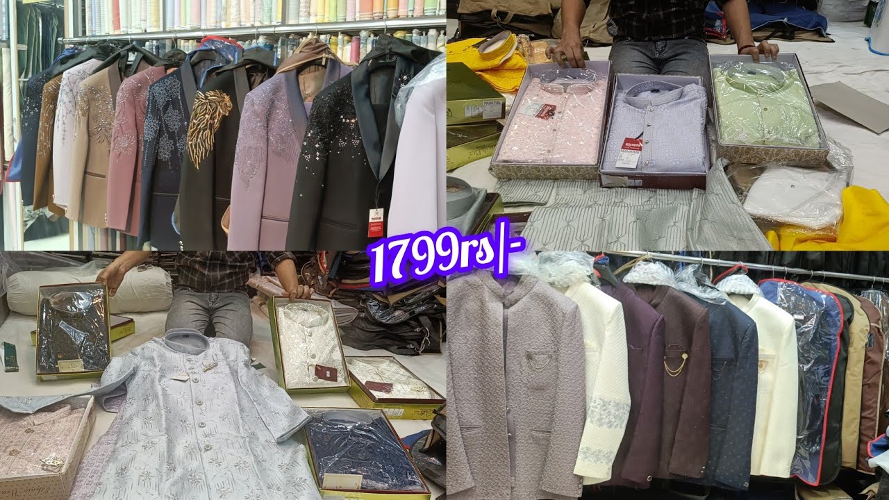 #chickpet bangalore wholesale suits, sherwani & blazers || single piece courier available