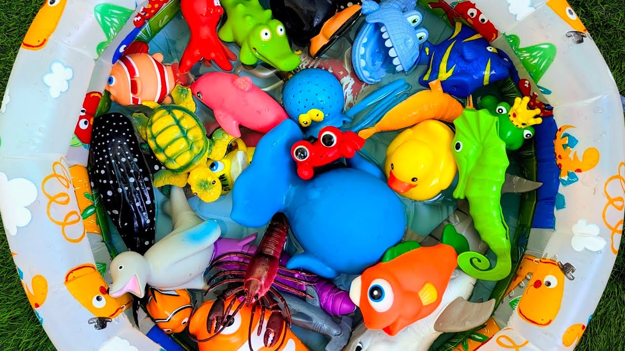 Ocean Animals for Kids - English Vocabulary for Toddlers | Fun Toys Educational Video