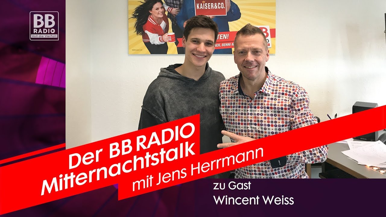 Wincent Weiss im BB RADIO Mitternachtstalk mit Jens Herrmann 2019