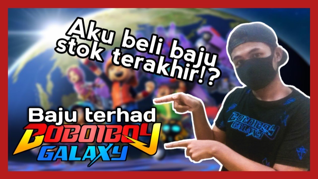 Beli baju Boboiboy Galaxy | #BARANGBAIK