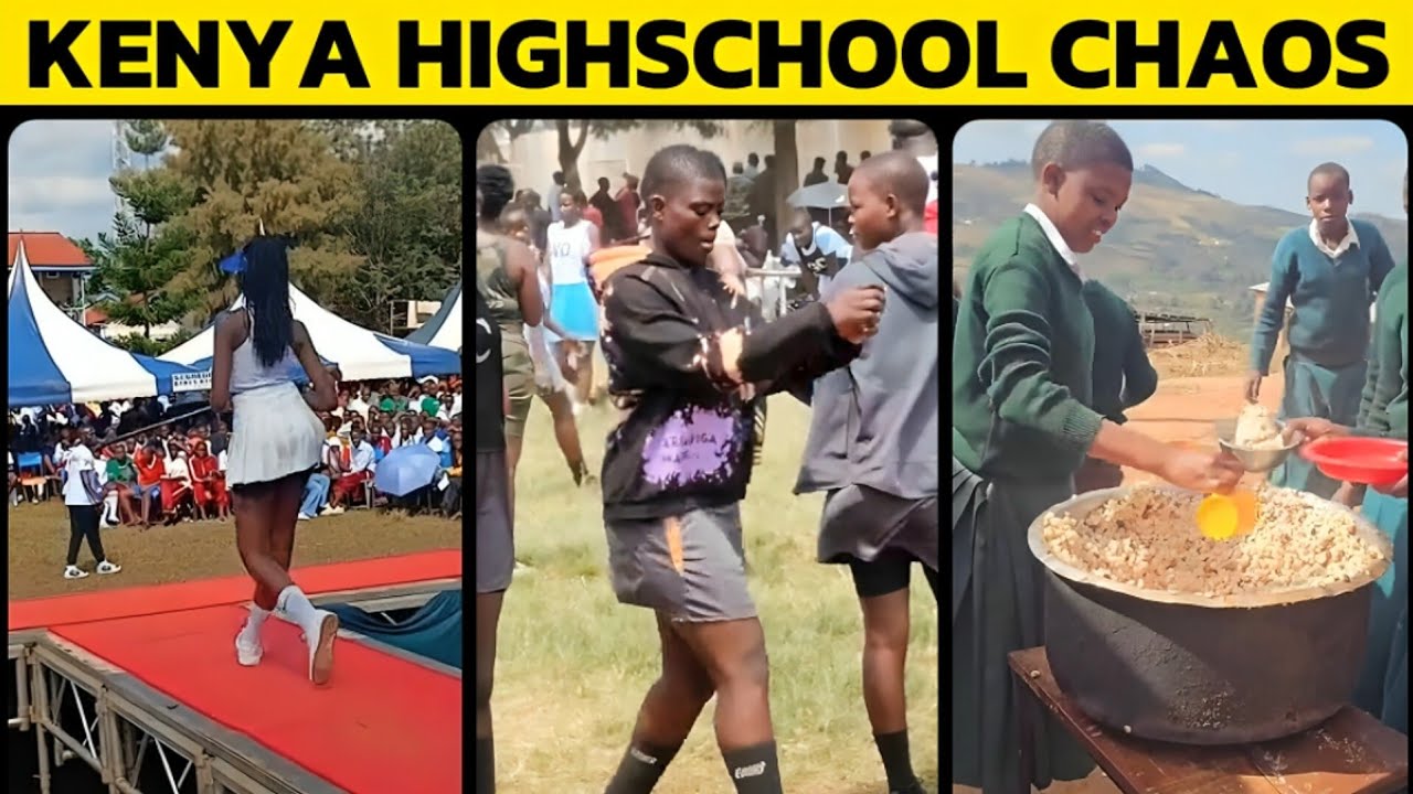 Хаос в средней школе Кении запечатлен на камеру 🇰🇪😱