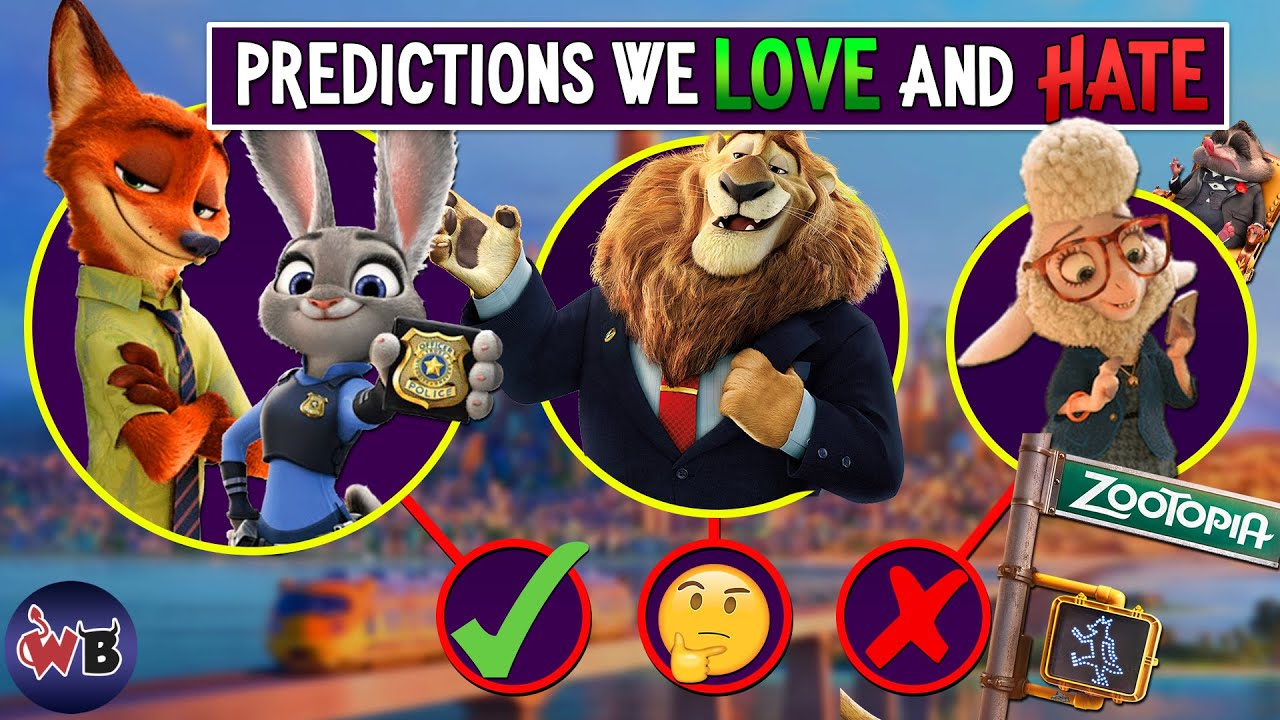Прогнозы на «Зверополис 2», которые мы ЛЮБИМ и НЕНАВИДИМ 🐰🦊
