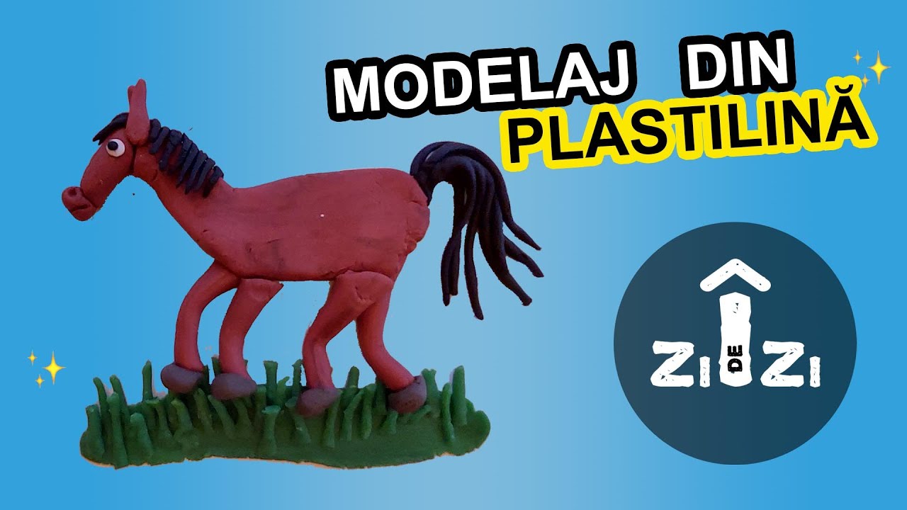 Calul Nărăvaș - Modelaj din plastilină
